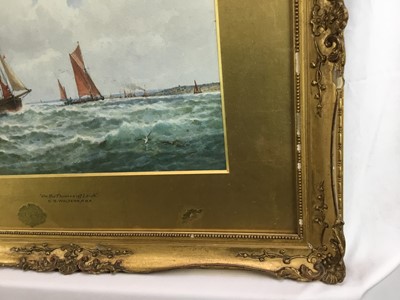 Lot 138 - George Stanfield Walters (1838-1924) watercolour - On the Thames off Leigh