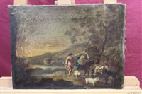 Lot 1184 - Late 18th century Continental School oil on...