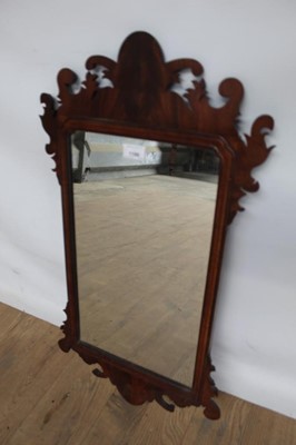 Lot 1100 - Georgian style Fret carved wall mirror