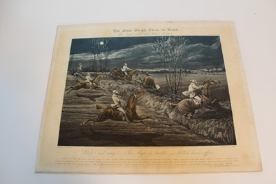 Lot 977 - Henry Alken, set of four early 19th century hand coloured stipple engravings