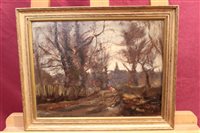 Lot 1187 - J. A. H. James, late Victorian oil on board -...