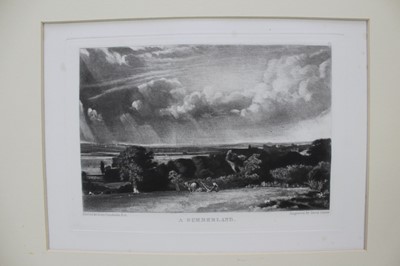 Lot 126 - John Constable (1776-1837) two mezzotints - The Glebe Farm and A Summerland, 21cm x 30cm, mounted