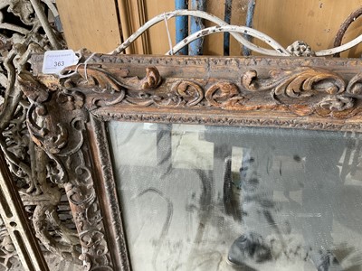 Lot 363 - Early 18th century carved frame, now as a mirror