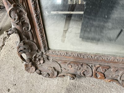 Lot 363 - Early 18th century carved frame, now as a mirror