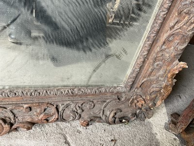 Lot 363 - Early 18th century carved frame, now as a mirror