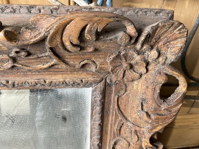 Lot 363 - Early 18th century carved frame, now as a mirror