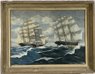 Lot 200 - David Roy Macgregor (1925-2003) oil on canvas, two masted vessels