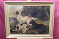 Lot 1196 - Victorian English School oil on canvas - three...