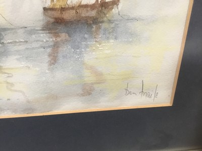 Lot 225 - Ben Maile watercolour - Marine scene
