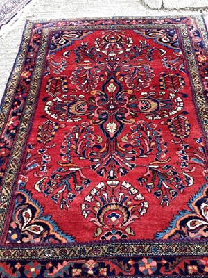 Lot 1446 - Iranian woolen carpet