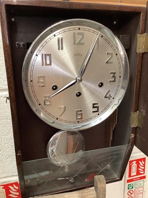 Lot 472 - German Sars regulator wall clock