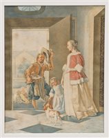 Lot 1205 - Jacob Willemsz De Vos (1774 - 1844),...