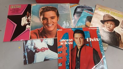 Lot 476 - Lot of Elvis records and other Elvis collectables