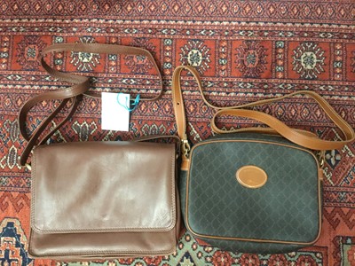 Lot 2063 - Selection of womens new and packaged knitwear including Merino wool jumpers, cashmere wraps.  Two new Charles Tyrwhitt shirts, scarves etc.  A Longchamp handbag and one other.