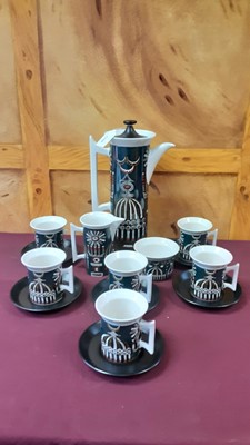 Lot 1159 - Portmeirion Magic City coffee set