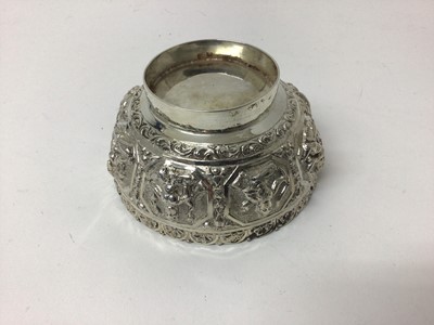 Lot 205 - Late 19th century Indian white metal bowl