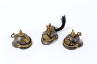 Lot 528 - Interesting group of three miniature military...