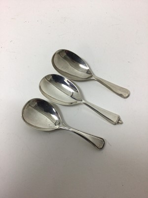 Lot 208 - Three silver caddy spoons