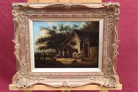 Lot 1217 - Follower of George Morland, oil on panel -...