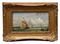 Lot 1218 - Charles Bentley (1805 - 1854), pair oils on...