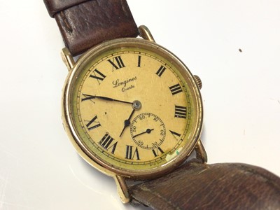 Lot 41 - Longines Quartz wristwatch and a silver cased pocket watch