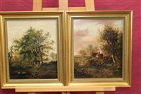 Lot 1219 - J. Westall, pair 19th century oils on canvas -...