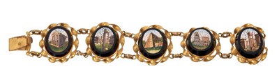 Lot 548 - 19th century Italian micromosaic bracelet