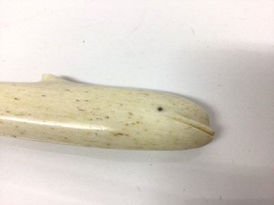Lot 5 - Antique marine ivory paper knife