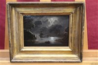 Lot 1225 - Follower of Abraham Pether (1800 - 1865), oil...