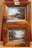 Lot 1226 - Pair of 19th century Norwich School oils on...