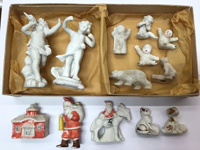Lot 302 - Collection of snow babies and other Christmas / cake decorations