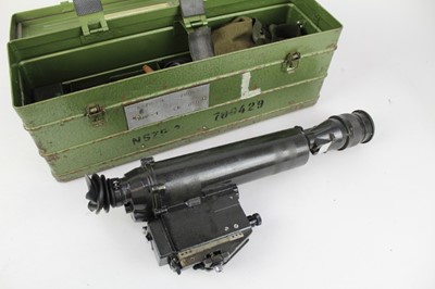 Lot 766 - Russian night vision scope and accessories in galvanised painted travelling case