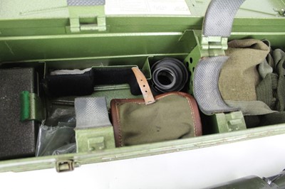 Lot 766 - Russian night vision scope and accessories in galvanised painted travelling case