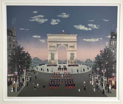 Lot 341 - Michel Delacroix (b. 1933) lithograph - Arc de Triompe, signed and numbered 159/200, image 58 x 73cm