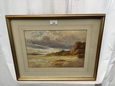 Lot 104 - Thomas Pyne (1843-1935) watercolour - On the Orwell, signed and dated 1902