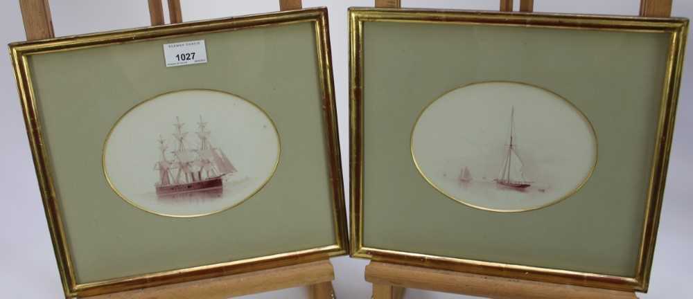 Lot 1027 - William Frederick Settle, pair of