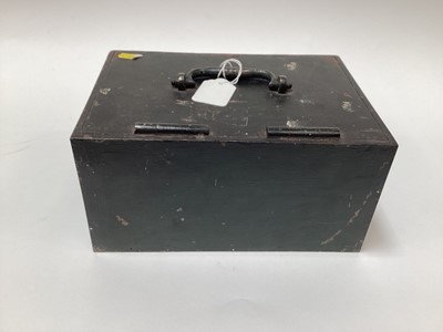 Lot 2426 - Victorian Chubb & Son safe / strong box with painted naming to front- Spectacle Makers Compy.