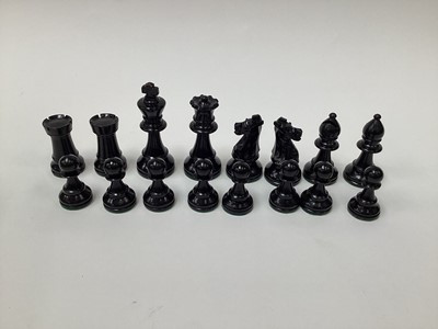 Lot 2405 - Staunton type chess set in box