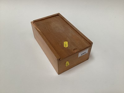 Lot 2405 - Staunton type chess set in box