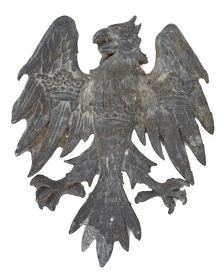 Lot 771 - Large antique lead eagle plaque