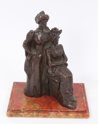 Lot 796 - Spanish bronze figural group