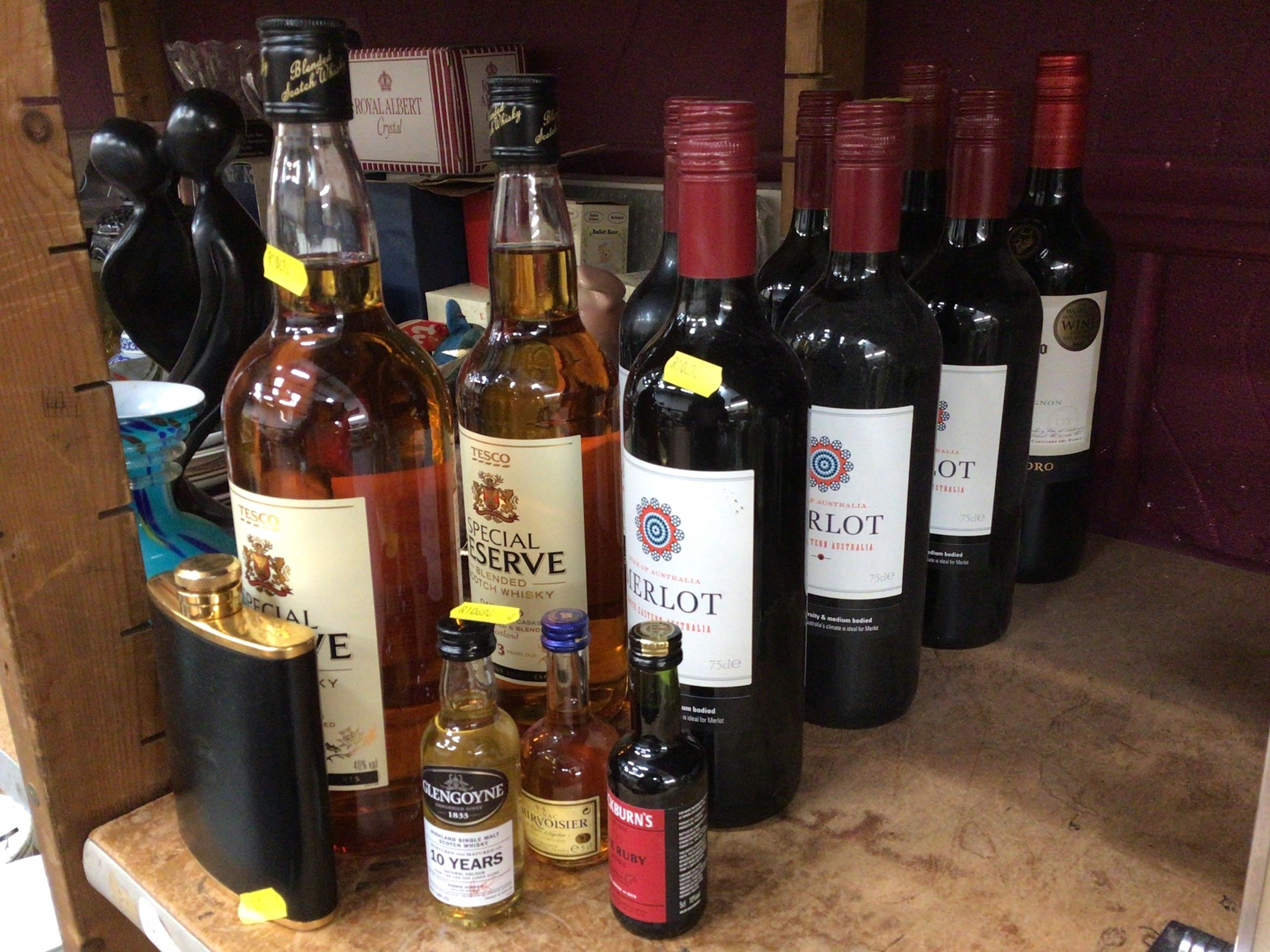 Lot 582 Two bottles of Tesco Special Reserve Whisky,