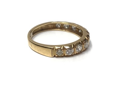 Lot 31 - Diamond ten stone half eternity ring