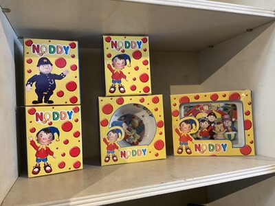 Lot 260 - Five items of Royal Worcester Noddy childrens ware to include character figures PC Plod, Noddy and Big Ears, childrens bowl and snack bowl, all boxed as new