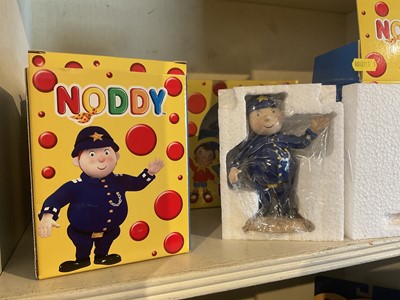Lot 260 - Five items of Royal Worcester Noddy childrens ware to include character figures PC Plod, Noddy and Big Ears, childrens bowl and snack bowl, all boxed as new