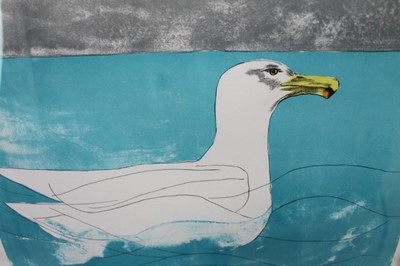 Lot 1001 - *Dame Elisabeth Frink (1930-1993) lithograph signed and numbered - 'Herring Gull', from The Seabird Series 1974, 62/150, 47.5cm x 65cm in glazed frame