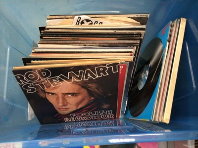 Lot 446 - Two boxes of records and singles