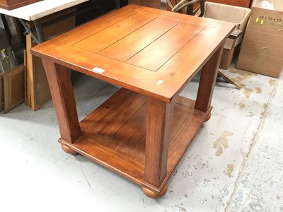 Lot 1052 - Contemporary cherrywood square coffee / occasional table