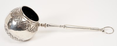 Lot 380 - Unusual silver plated ladle