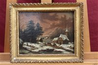 Lot 1258 - 19th century Continental School oil on canvas...